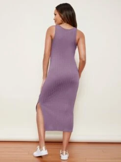 SHEIN Maternity Split Side Cable Knit Dress
