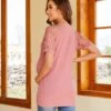 Maternity V-neck Raglan Sleeve Tee