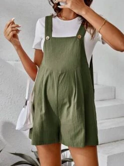 SHEIN Maternity Solid Tee & Overall Romper -SHEIN STORE 1679385485c4fa11e9ba162e4c57198ef06d55477d thumbnail 405x552