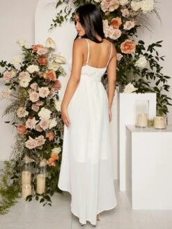 SHEIN Maternity Solid Belted Cami Dress