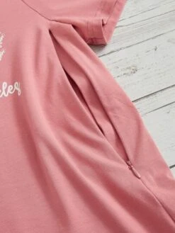 SHEIN Maternity 1pc Floral & Slogan Graphic Zipper Side Tee -SHEIN STORE 16796297453f595bd73ea631f2317acc693b8738d5 thumbnail 405x552