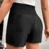 SHEIN Maternity Phone Pocket Adjustable Waist Shorts