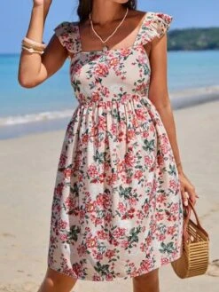 SHEIN Maternity Allover Floral Print Ruffle Trim Dress -SHEIN STORE 1679972442b61a6c2baed8ea8d74480d4216a9cd39 thumbnail 405x552