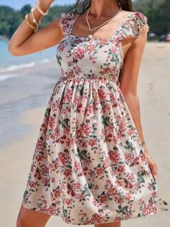 SHEIN Maternity Allover Floral Print Ruffle Trim Dress -SHEIN STORE 16799724450e81640b802bde38c8ca00cf3929ccae thumbnail 405x552