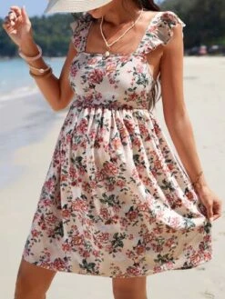 SHEIN Maternity Allover Floral Print Ruffle Trim Dress -SHEIN STORE 167997245576054a2a5a8a86b1f69e60171913d480 thumbnail 405x552