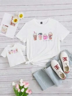 SHEIN Maternity Cartoon & Slogan Graphic Tee -SHEIN STORE 1680572471ae9c5584f6767e558eecabe4ddcc1cd2 thumbnail 405x552