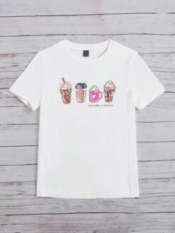 SHEIN Maternity Cartoon & Slogan Graphic Tee -SHEIN STORE 1680572474814b35a7a7c6a1f20f531b2df55fcf28 thumbnail 405x552