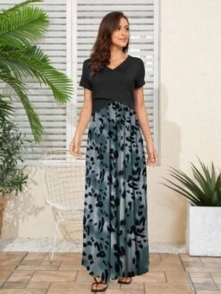 Maternity Graphic Print Slant Pocket Nursing Dress -SHEIN STORE 1680578711bf7ece724982acca0e068163fc7c98f8 thumbnail 405x552