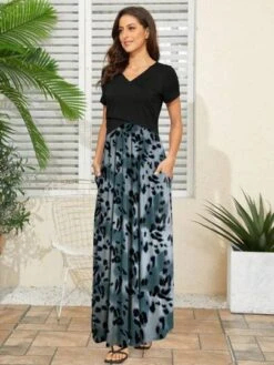 Maternity Graphic Print Slant Pocket Nursing Dress -SHEIN STORE 168057871436e9ede8467ebfe646c21fc229bcf391 thumbnail 405x552