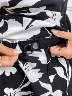 SHEIN Maternity Floral Print Tie Back Top & Adjustable Waist Shorts -SHEIN STORE 168094211557ae372f3b8be7978ca35fb09a94f809 thumbnail 405x552