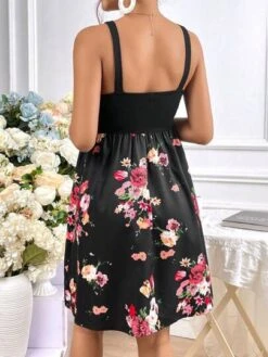 SHEIN Maternity Floral Print Cami Dress