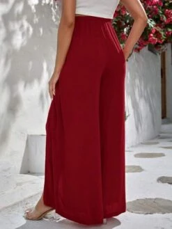 SHEIN Maternity Split Thigh Wide Leg Pants