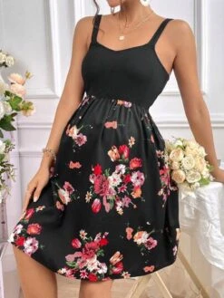 SHEIN Maternity Floral Print Cami Dress -SHEIN STORE 168127195207d916e1bd687f05416434823f1e47fd thumbnail 405x552