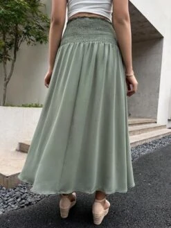 SHEIN Maternity Two Way Wear Wideband Waist Flare Skirt -SHEIN STORE 16813541433a906a8e6734159ffcd7d312cfebe8bc thumbnail 405x552