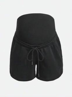 SHEIN BASICS Maternity 100% Cotton Drawstring Waist Slant Pocket Shorts -SHEIN STORE 16813592446e4c7514a71b54dca1722fd201a7db7e thumbnail 405x552