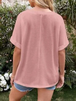 SHEIN Maternity Solid V Neck Tee