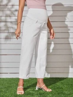 SHEIN Maternity Adjustable Wideband Waist Straight Leg Jeans -SHEIN STORE 16819759443b6a4bb6ec2536e23b3da60049685976 thumbnail 405x552