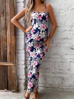 SHEIN Maternity Tropical Print Cami Dress -SHEIN STORE 16832731858f86812918460fb86041a5623ecd08a2 thumbnail 405x552