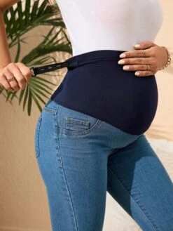 SHEIN Maternity Wideband Waist Raw Hem Flare Leg Jeans -SHEIN STORE 168351000900ae6207318f1183e154f9694a80c4dd thumbnail 405x552