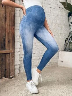 SHEIN Maternity Adjustable Waist Leggings