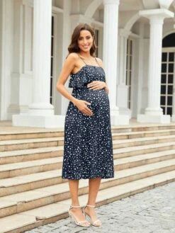 Maternity Dalmatian Print Ruffle Trim Cami Dress -SHEIN STORE 1686711159c137a06e56f8de4d3262a32a1ec0b2db thumbnail 405x552