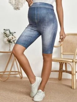 SHEIN Maternity High Waist Biker Shorts -SHEIN STORE 1688465753a02e265ed9eb477d9a1acc36a973b6ea thumbnail 405x552