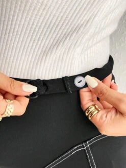 SHEIN Maternity Adjustable Waist Top-stitching Leggings -SHEIN STORE 1689823448503c2235b0cb90709273d4b429753a0b thumbnail 405x552