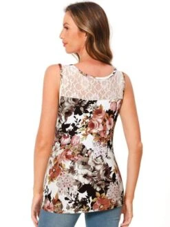 Maternity Floral Print Tank Top