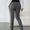 SHEIN Maternity Adjustable Waist Marled Knit Leggings